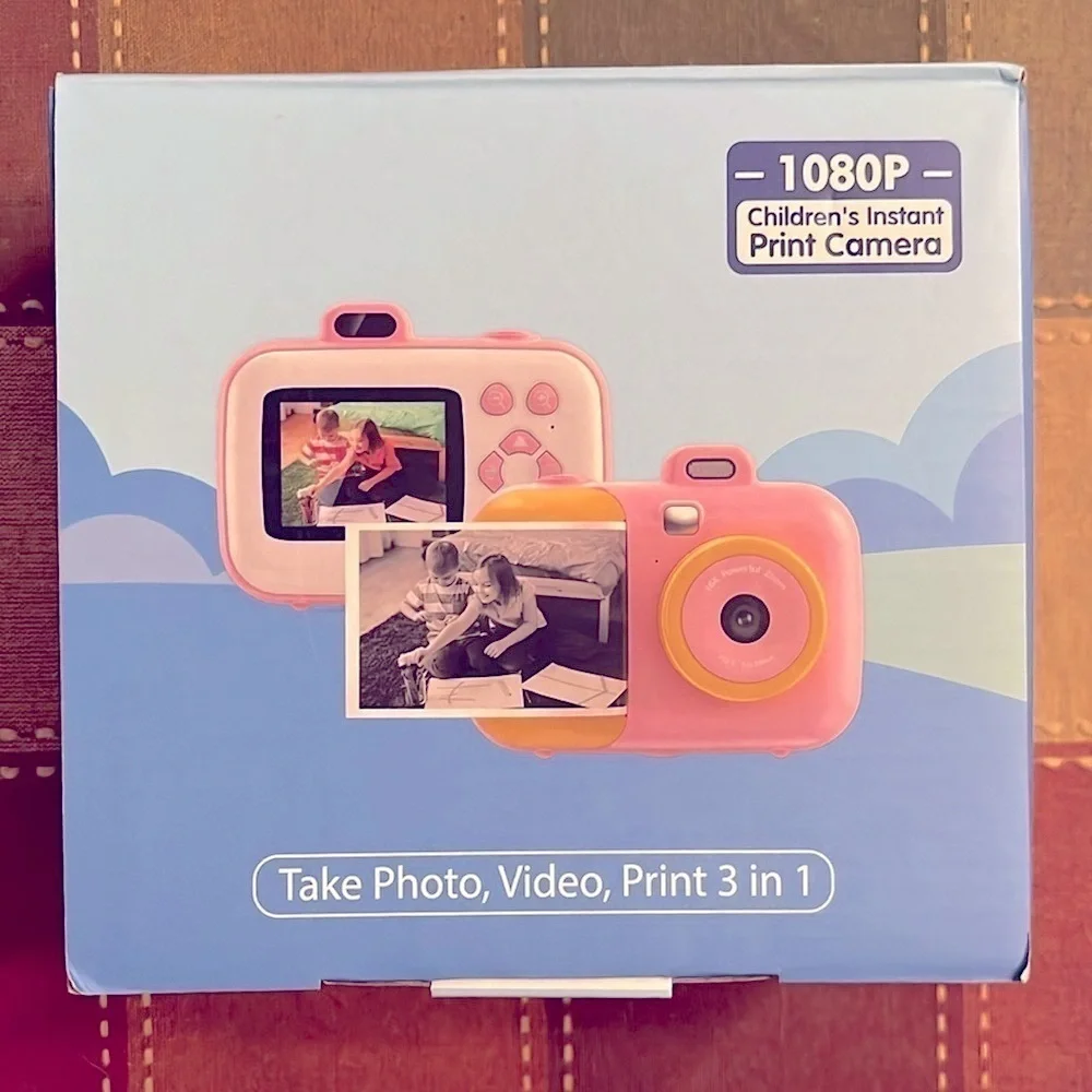 Brand New Kids Instant Print Digital Camera Thermal Photo Prints 32GB SD Card